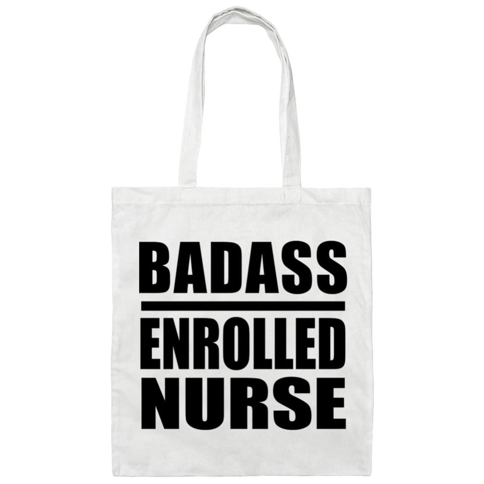 Badass Enrolled Nurse - Tote Bag White