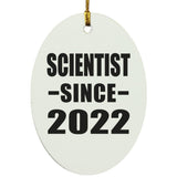 Scientist Since 2022 - Oval Ornament