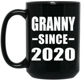 Granny Since 2020 - 15oz Coffee Mug Black