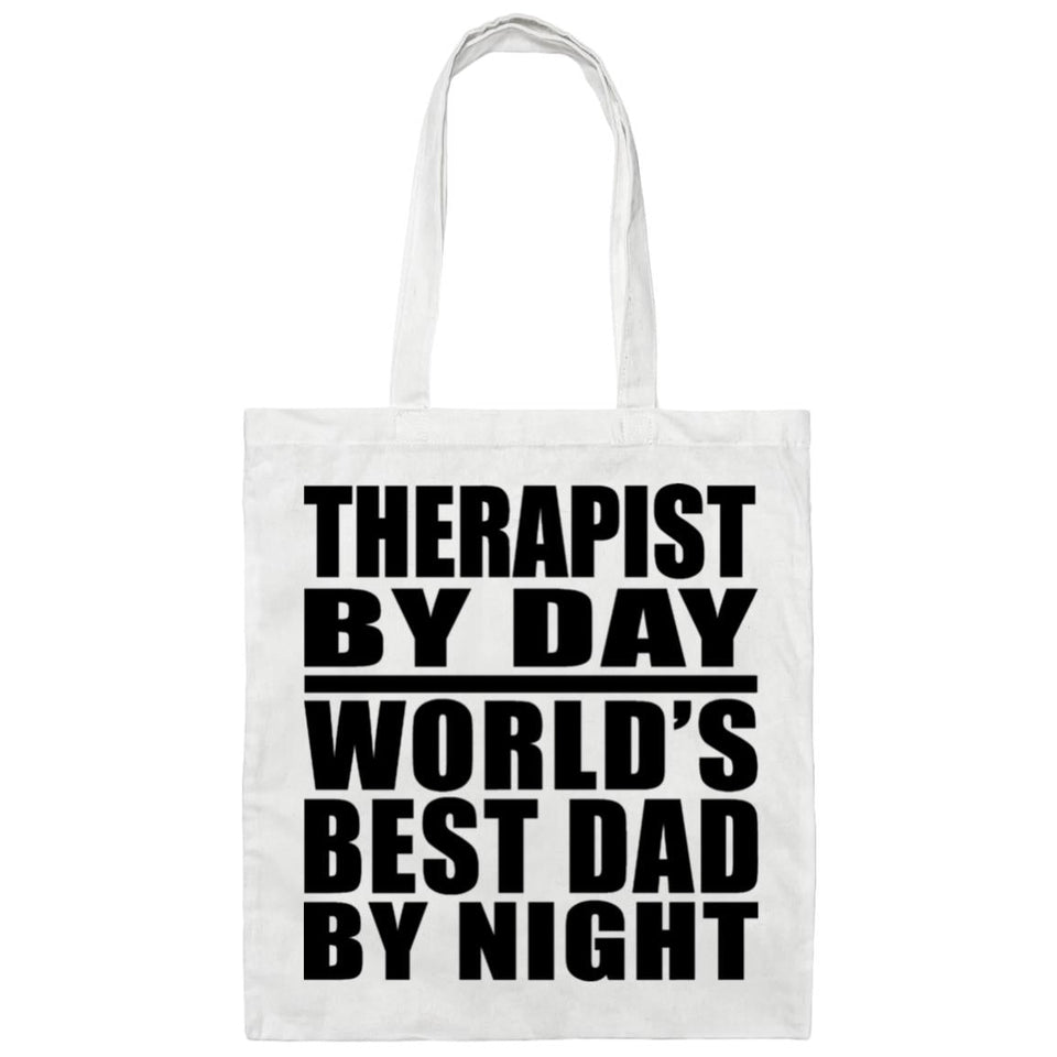 Therapist By Day World's Best Dad By Night - Tote Bag White