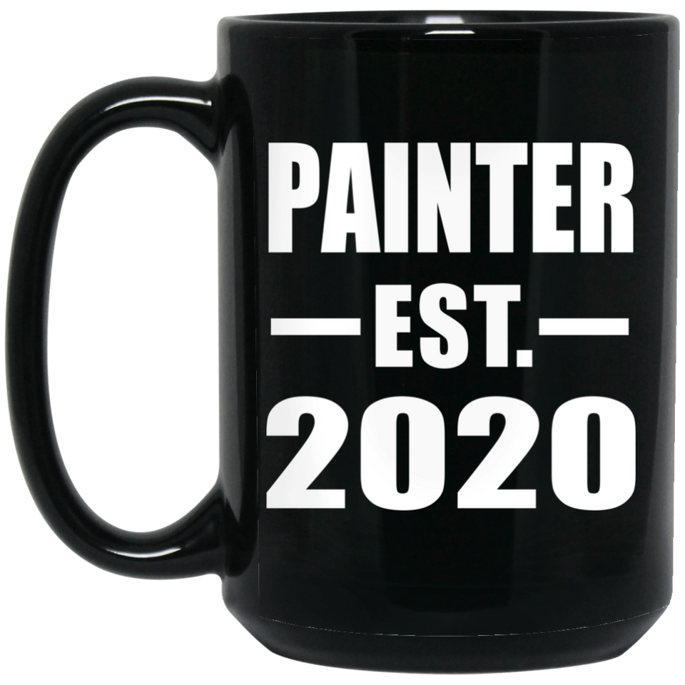 Painter Established EST. 2020 - 15oz Coffee Mug Black