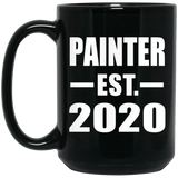 Painter Established EST. 2020 - 15oz Coffee Mug Black
