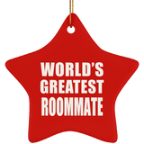 World's Greatest Roommate - Star Ornament