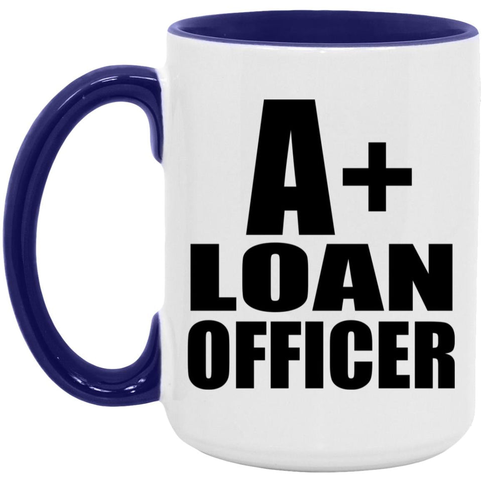 A+ Loan Officer - 15oz Accent Mug Purple