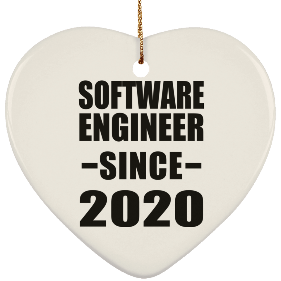 Software Engineer Since 2020 - Heart Ornament