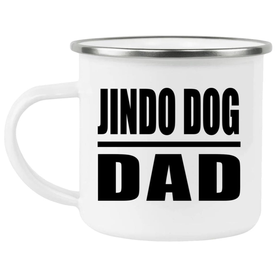 Jindo Dog Dad - 12oz Camping Mug