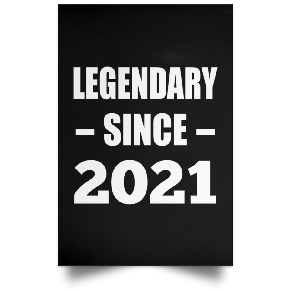 3rd Birthday Legendary Since 2021 - Poster Portrait