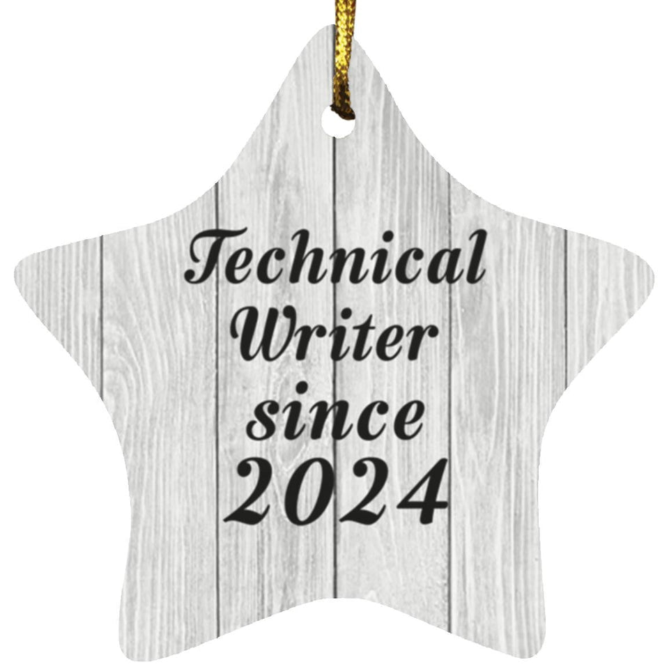 Technical Writer Since 2024 - Star Ornament F