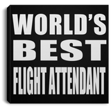 World's Best Flight Attendant - Canvas Square