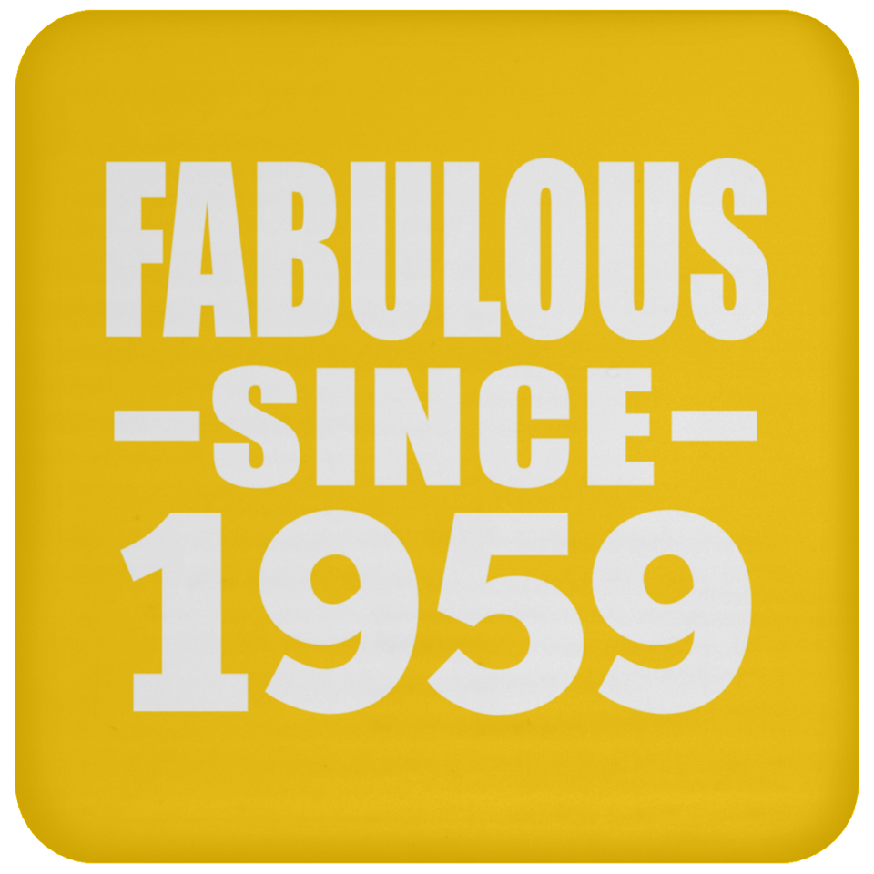 65th Birthday Fabulous Since 1959 - Drink Coaster