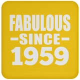 65th Birthday Fabulous Since 1959 - Drink Coaster