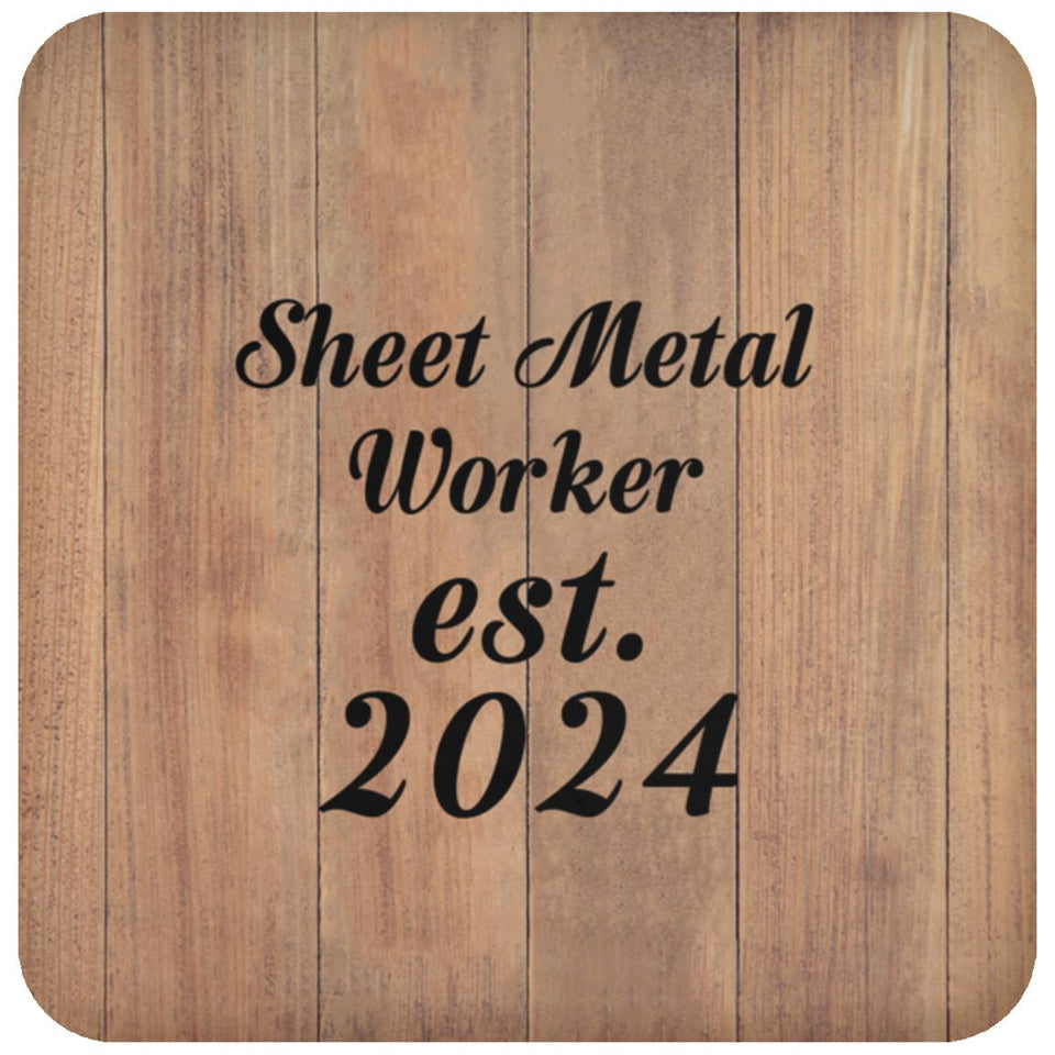 Sheet Metal Worker Established Est. 2024 - Drink Coaster C
