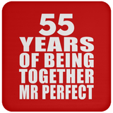 55th Anniversary 55 Years Of Being Mr Perfect - Drink Coaster