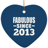 11th Birthday Fabulous Since 2013 - Heart Ornament