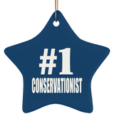 Number One #1 Conservationist - Star Ornament