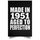 73rd Birthday Made In 1951 Aged to Perfection - Poster Portrait