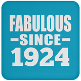 100th Birthday Fabulous Since 1924 - Drink Coaster