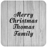Merry Christmas Thomas Family - Drink Coaster F
