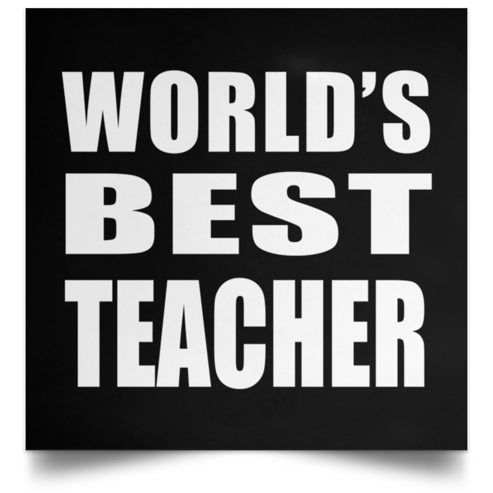 World's Best Teacher - Poster Square