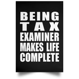 Being Tax Examiner Makes Life Complete - Poster Portrait