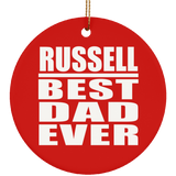 Russell Best Dad Ever - Circle Ornament