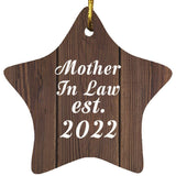 Mother In Law Established Est. 2022 - Star Ornament D
