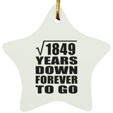 43rd Anniversary Square Root of 1849 Years Down Forever To Go - Star Ornament