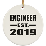 Engineer Established EST. 2019 - Circle Ornament