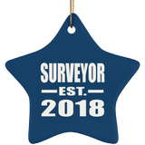 Surveyor Established EST. 2018 - Star Ornament