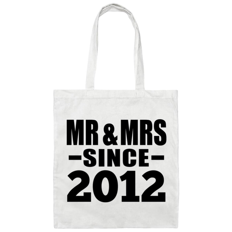 12th Anniversary Mr & Mrs Since 2012 - Tote Bag White