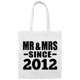 12th Anniversary Mr & Mrs Since 2012 - Tote Bag White