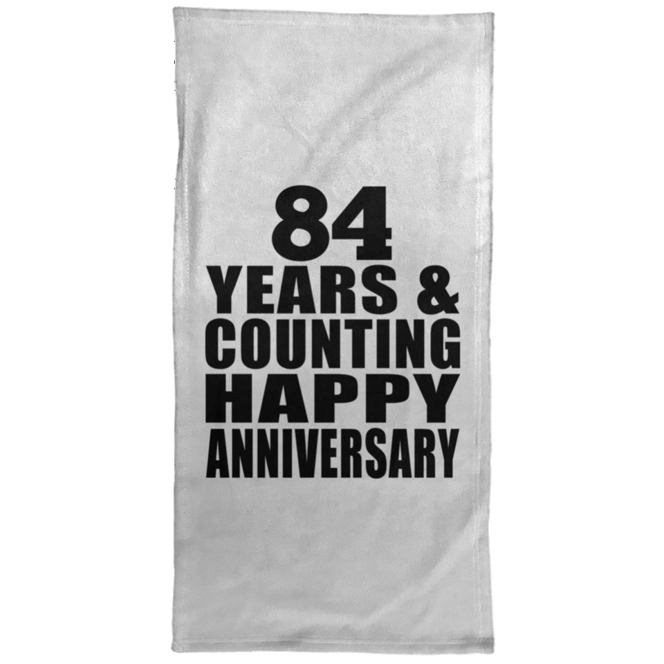 Happy 84th Anniversary 84 Years & Counting - Hand Towel