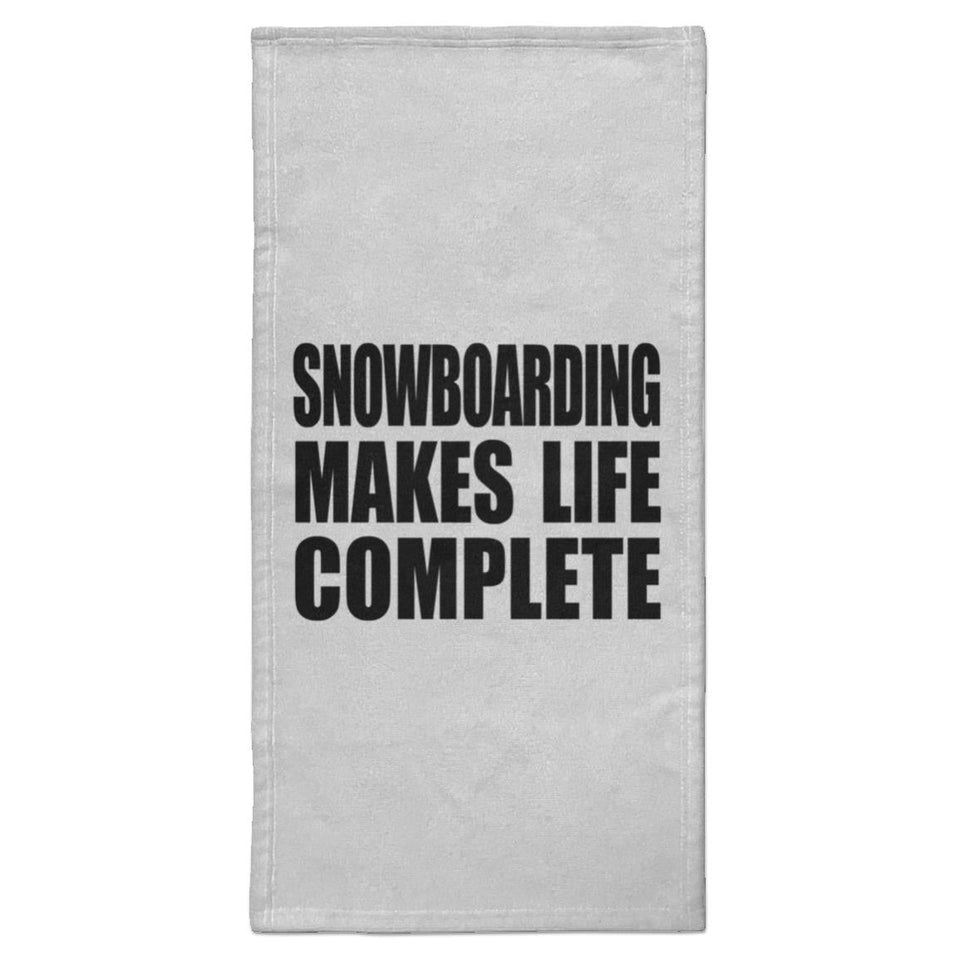 Snowboarding Makes Life Complete - Hand Towel