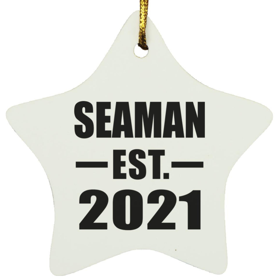 Seaman Established EST. 2021 - Star Ornament