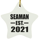 Seaman Established EST. 2021 - Star Ornament