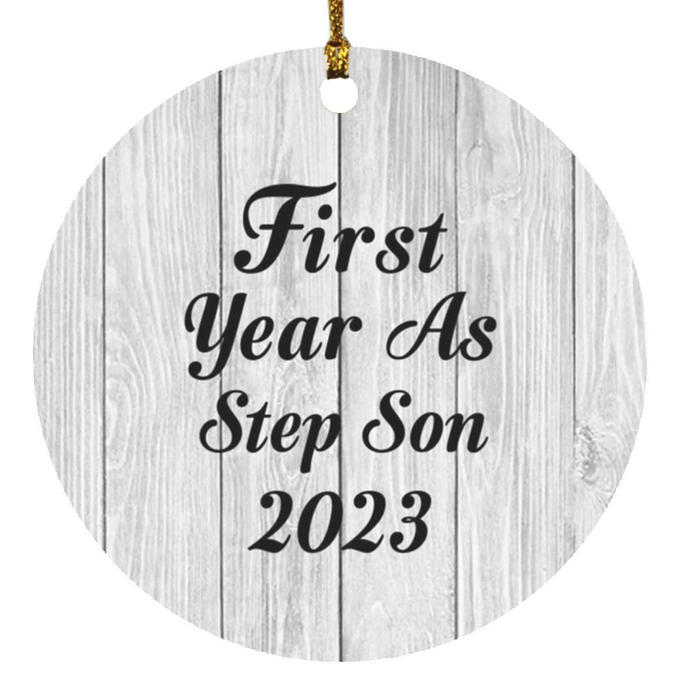 First Year As Step Son 2023 - Circle Ornament F
