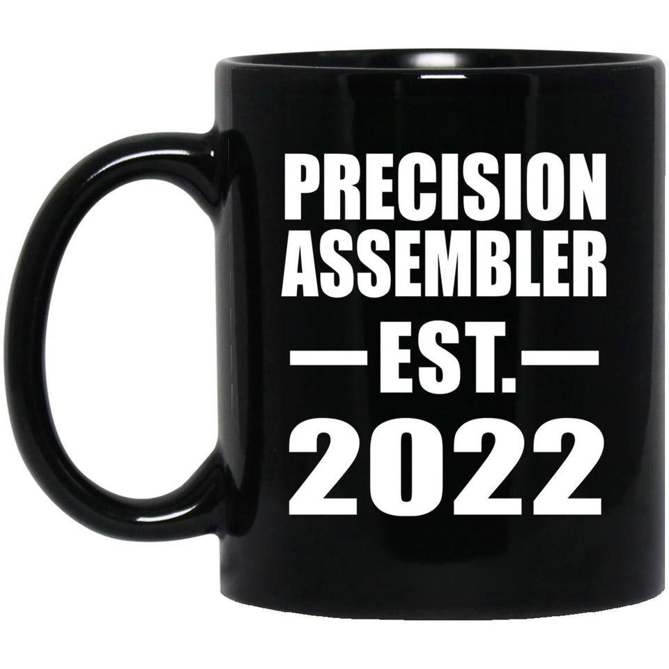 Precision Assembler Established EST. 2022 - 11oz Coffee Mug Black
