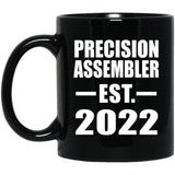 Precision Assembler Established EST. 2022 - 11oz Coffee Mug Black