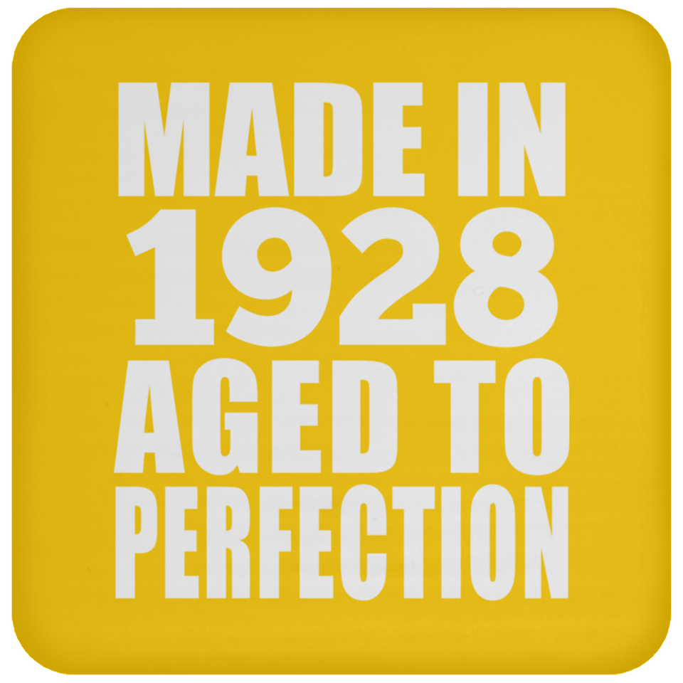 96th Birthday Made In 1928 Aged to Perfection - Drink Coaster