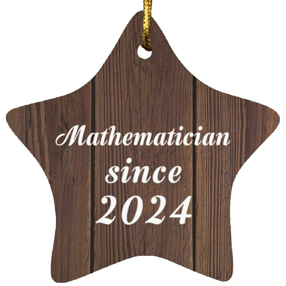 Mathematician Since 2024 - Star Ornament D