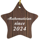Mathematician Since 2024 - Star Ornament D