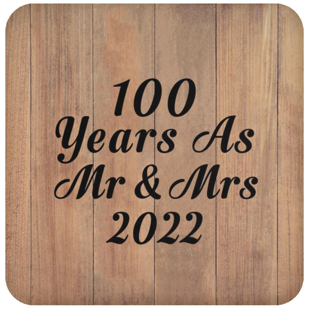 100 Years As Mr & Mrs 2022 - Drink Coaster C