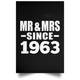 61st Anniversary Mr & Mrs Since 1963 - Poster Portrait