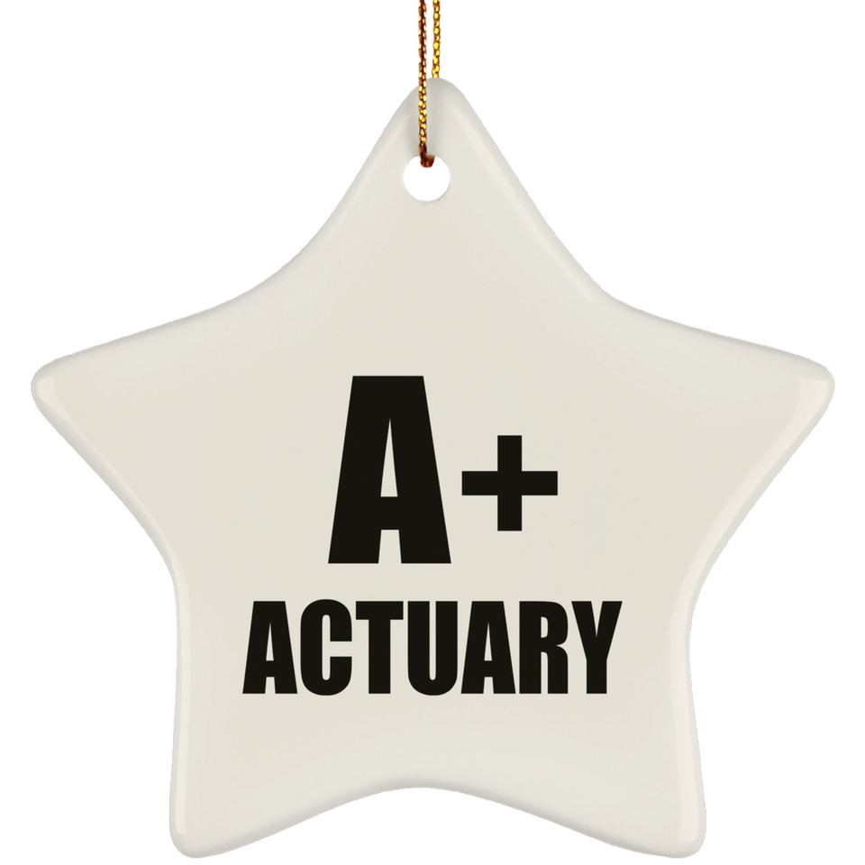 A+ Actuary - Star Ornament