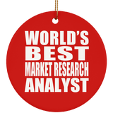World's Best Market Research Analyst - Circle Ornament