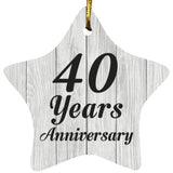 40th Anniversary 40 Years Anniversary - Star Ornament F