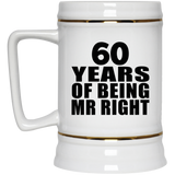 60th Anniversary 60 Years Of Being Mr Right - Beer Stein