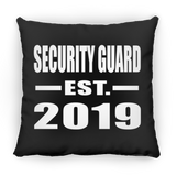 Security Guard Established EST. 2019 - Throw Pillow Black