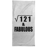 11th Birthday Square Root of 121 & Fabulous - Hand Towel