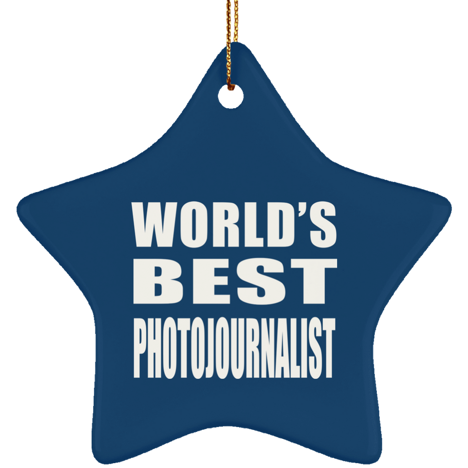 World's Best Photojournalist - Star Ornament